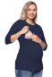Preview: 103 BASIC Umstands- und Stillshirt 3/4 Arm (marine)