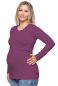 Preview: 103 BASIC Umstands- und Stillshirt langarm (burgund)