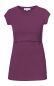 Preview: 103 BASIC maternity and nursing shirt round neck short-sleeved (burgundy)
