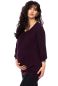 Preview: AMELIE Umstands-& Stillbluse (aubergine)
