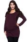 Preview: SIMPLE Long Umstands- und Stillpullover (aubergine)