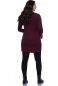 Preview: SIMPLE Long Umstands- und Stillpullover (aubergine)