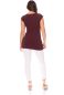 Preview: KYRA Umstands- und Stillshirt Colour-Block (aubergine)