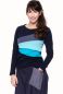 Preview: KYRA langarm Umstands- und Stillshirt (Colour-Block-Look)