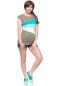 Preview: KYRA Colour-Block kurzarm Umstands- und Stillshirt
