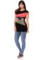 Preview: KYRA Umstands- und Stillshirt (schwarz Colour-Block)