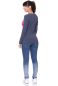 Preview: KYRA langarm Umstands- und Stillshirt (Colour-Block-Look)