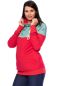 Preview: ALAN Milchshake® Umstands- & Stillpullover aus Bio Baumwolle (rot, vintage roses mint Pünktchen)