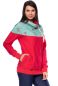 Preview: ALAN Milchshake® Umstands- & Stillpullover aus Bio Baumwolle (rot, vintage roses mint Pünktchen)