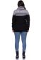 Preview: ALAN Umstands- und Stillpullover aus Bio Baumwolle (schwarz mit Norwegermuster grau)