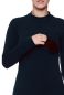 Preview: Leichter Basic Umstands- und Stillpullover mit Stehkragen