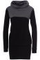 Preview: LEXI Umstands-& Stillkleid aus weichem French-Terry (schwarz/grau)