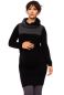 Preview: LEXI Umstands-& Stillkleid aus weichem French-Terry (schwarz/grau)