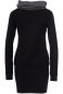 Preview: LEXI Umstands-& Stillkleid aus weichem French-Terry (schwarz/grau)