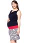 Preview: ANTONIA BIO Kleid maritim (Möwe marine/gestreift)