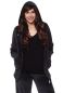 Preview: IGA & IGO Nicki Loungewear Anzug aus Bio Baumwolle (schwarz)