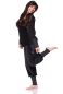 Preview: IGA & IGO Nicki Loungewear Anzug aus Bio Baumwolle (schwarz)
