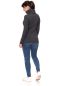 Preview: TSC COMO doppellagiges Basic Rollkragenpullover (anthrazitmeliert)