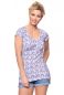 Preview: LOUNA Umstands-& Stillshirt kurzarm (MINI Josie Meadow Floral blau)