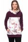 Preview: JUNA Kapuzenpullover aus Bio Baumwolle (aubergine)