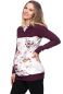 Preview: JUNA Kapuzenpullover aus Bio Baumwolle (aubergine)
