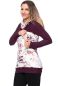Preview: JUNA Kapuzenpullover aus Bio Baumwolle (aubergine)