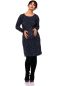 Preview: ELSIE Maternity & Nursing Dress (Set, 2 Pieces, with Detachable Stillloop) Organic Cotton Sweat (Bird Print)