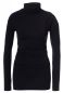 Preview: Carmen doppellagiges Rollkragen Umstands-& Stillshirt (schwarz)