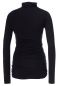 Preview: Carmen doppellagiges Rollkragen Umstands-& Stillshirt (schwarz)