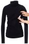 Preview: Carmen doppellagiges Rollkragen Umstands-& Stillshirt (schwarz)