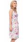 Preview: IRIS festliches Umstands- und Stillkleid (Blumenprint pink-rosa auf weiß)