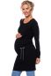 Preview: KAREN Umstands-& Stillkleid  aus Modal-French Terry (schwarz)