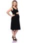 Preview: ESTHA maternity and nursing dress made of bamboo viscose (black)