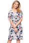 Preview: 2 tlg. VARIO-SET (LUNA & ESTHA) Umstands- und Stillkleid mit Croptop (Berry Meadow Floral on Cream)