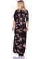 Preview: 2 tlg. VARIO-SET (LUNA & LAUREN) Maxi Umstands-und Stillkleid mit Croptop aus Bambus-Viskose (Japanese Boho Floral)