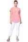 Preview: CASSI two-layer oversized maternity and nursing shirt made of modal in pink