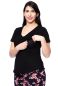 Preview: CASSI two-layer oversized maternity and nursing shirt (black)
