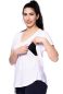 Preview: CASSI two-layer oversized maternity and nursing shirt made of Tencel modal in white