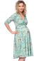 Preview: AVA wendbares Wickelkleid (Frühlingserwachen auf mint)