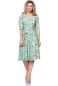 Preview: AVA wendbares Wickelkleid (Frühlingserwachen auf mint)