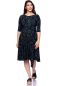 Preview: AVA wendbares Wickelkleid (dunkle Gartennacht)