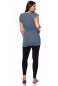 Preview: 102 BASIC maternity and nursing shirt gathered at the side with butterfly sleeves (jeans)
