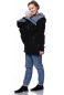 Preview: MEJA BIO Baumwollfleece Babytragejacke Umstandsjacke (schwarz) 100 % made in Germany