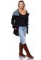 Preview: MEJA BIO Baumwollfleece Babytragejacke Umstandsjacke (schwarz) 100 % made in Germany