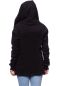 Preview: MEJA BIO Baumwollfleece Babytragejacke Umstandsjacke (schwarz) 100 % made in Germany