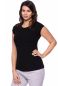Preview: 103 BASIC Umstands- und Stillshirt Rundhals kurzarm (schwarz)