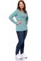 Preview: 103 BASIC Umstands- und Stillshirt langarm (dunkles Aqua)