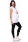 Preview: 107 BASIC kurzarm Umstands- und Stillshirt extra lang (reinweiß)