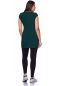 Preview: 107 BASIC short-sleeved maternity and nursing shirt extra long (bottle green)