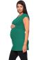 Preview: 107 BASIC short-sleeved maternity and nursing shirt extra long (green)